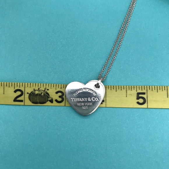 Retired Large Tiffany RTT double heart tag - Picture 8 of 15